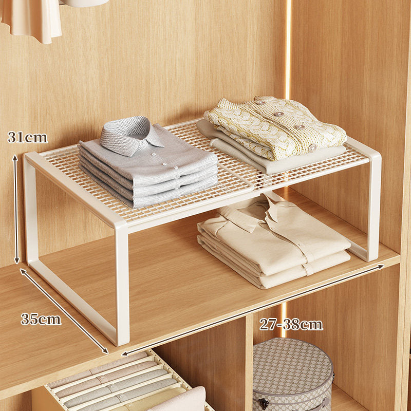 Verstellbarer Metall Kleiderschrank Regal Hebeorganisator