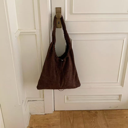 Legere Kordelzug Schultertasche