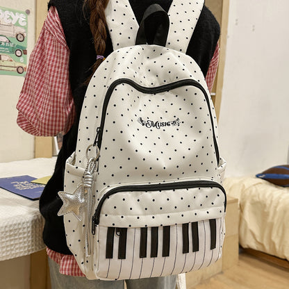 Musikalisch-Themen-Punktemuster-Rucksack Brehn