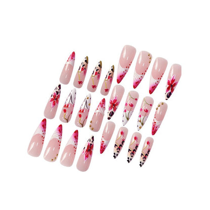 Premium Floral Acryl Nagelkunst Set Brehn