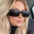 Damen modische Sonnenbrille im modernen rechteckigen Design Brehn