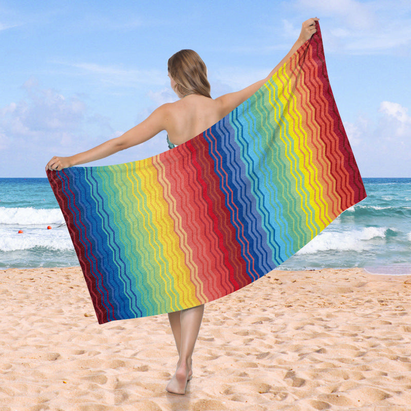 Strandtuch mit kreativem Herzdesign Brehn
