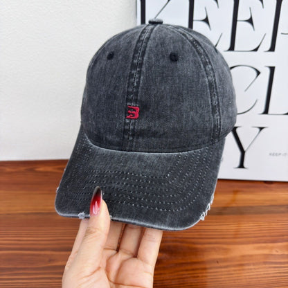 Unisex Distressed Cotton Baseball Cap Brehn 1784083761