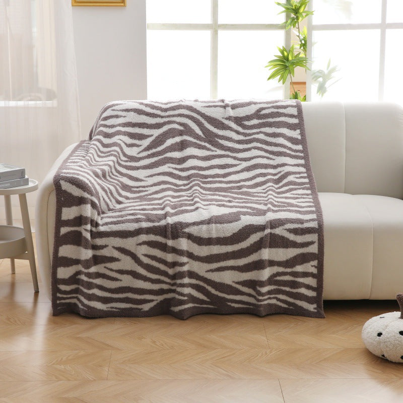 Home Decor Plüsch Zebra Druck Decke