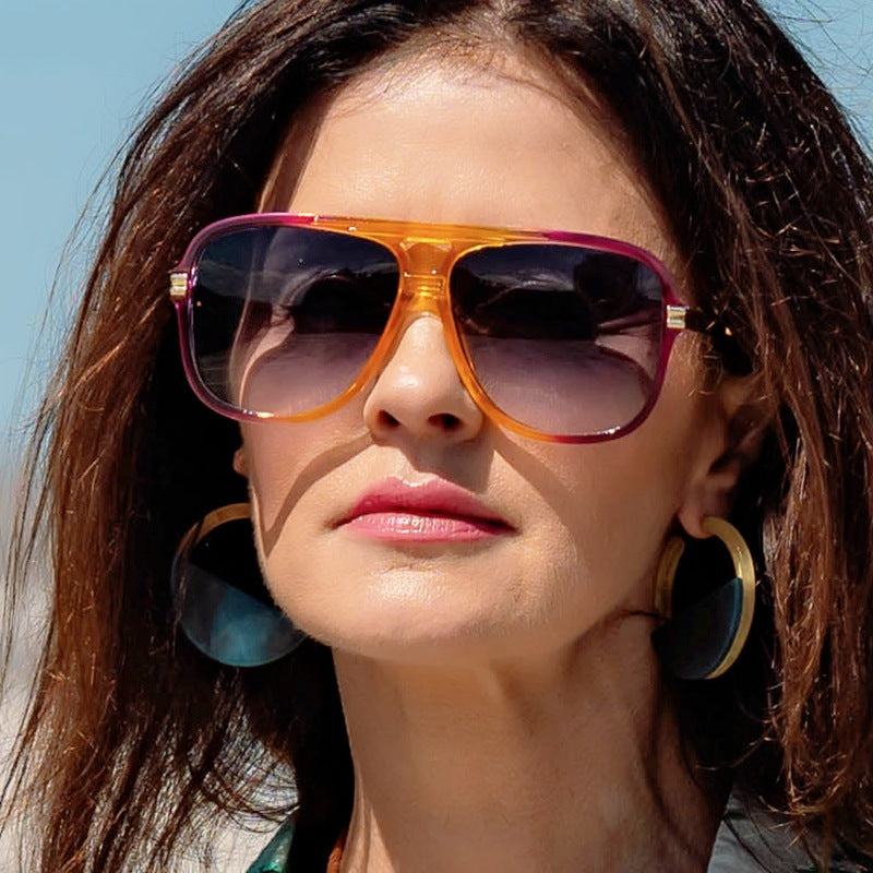 Damen oversized modische Sonnenbrille mit robustem und elegantem Design Brehn