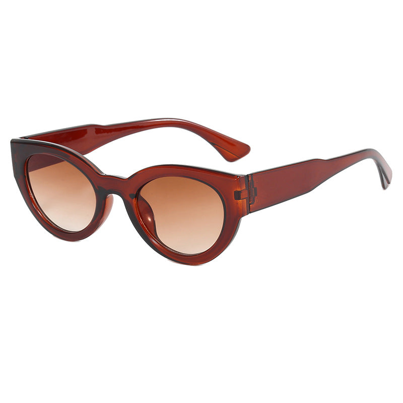 Damen modische quadratische Sonnenbrille mit verspiegelten Gläsern Brehn