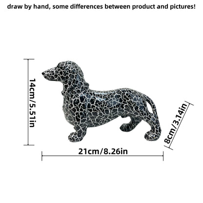 Kreative Dekofigur eines Dachshunds Brehn