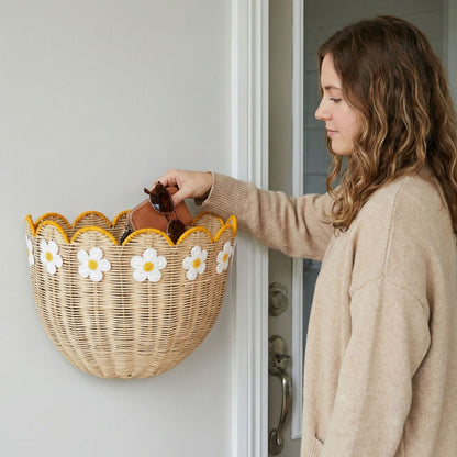 Eleganter Dekorationskorb Im Blütenstil Brehn