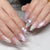 Dekorativer Press-On Nagelkunst Set mit floralen Akzenten Brehn
