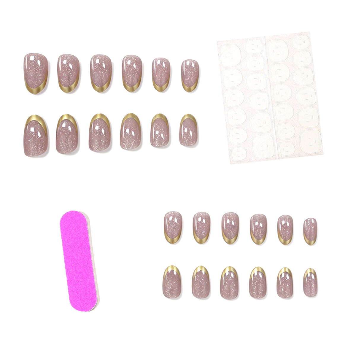 Elegante Glänzende Nagelkunst Verlängerungen Brehn