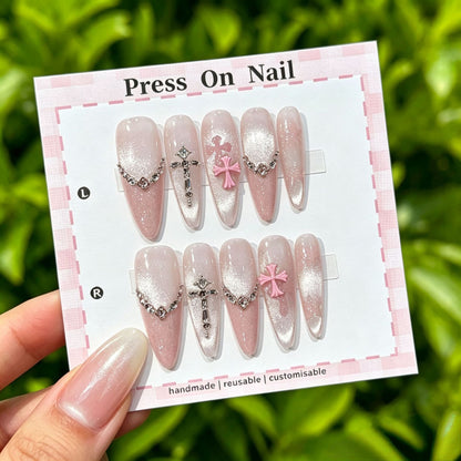 Anpassbare Ombre Press-On Nägel