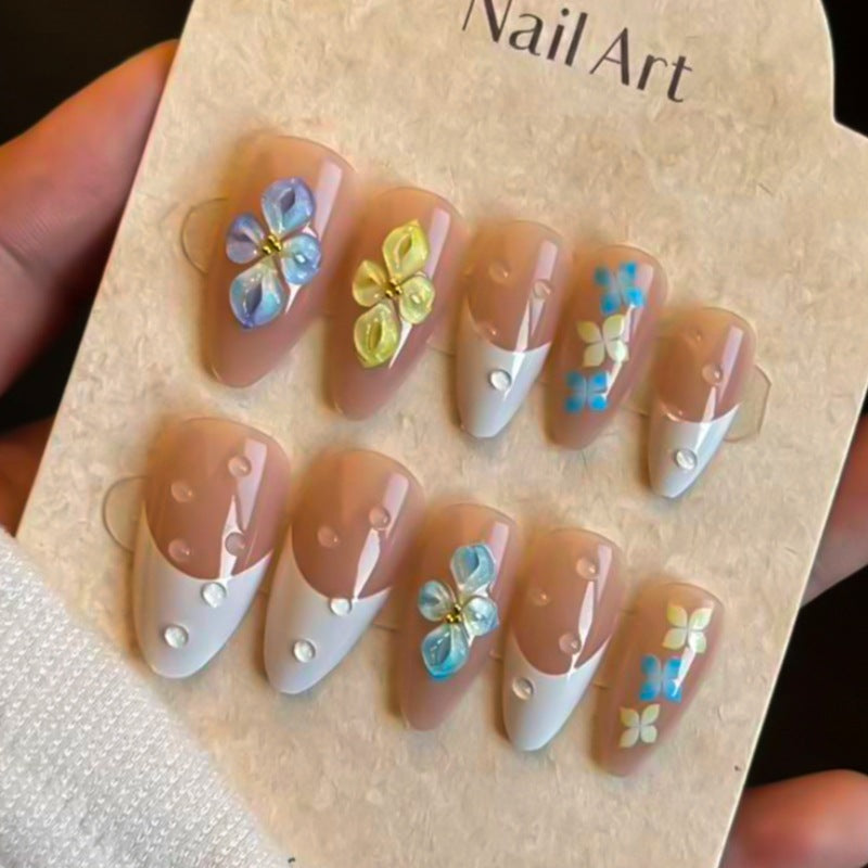 Dekoratives Floral Press-On Nagelkunstset Brehn