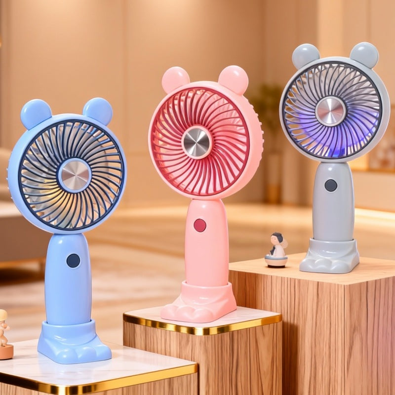 Damen Tragbarer Handschwenkventilator mit LED-Beleuchtung Brehn