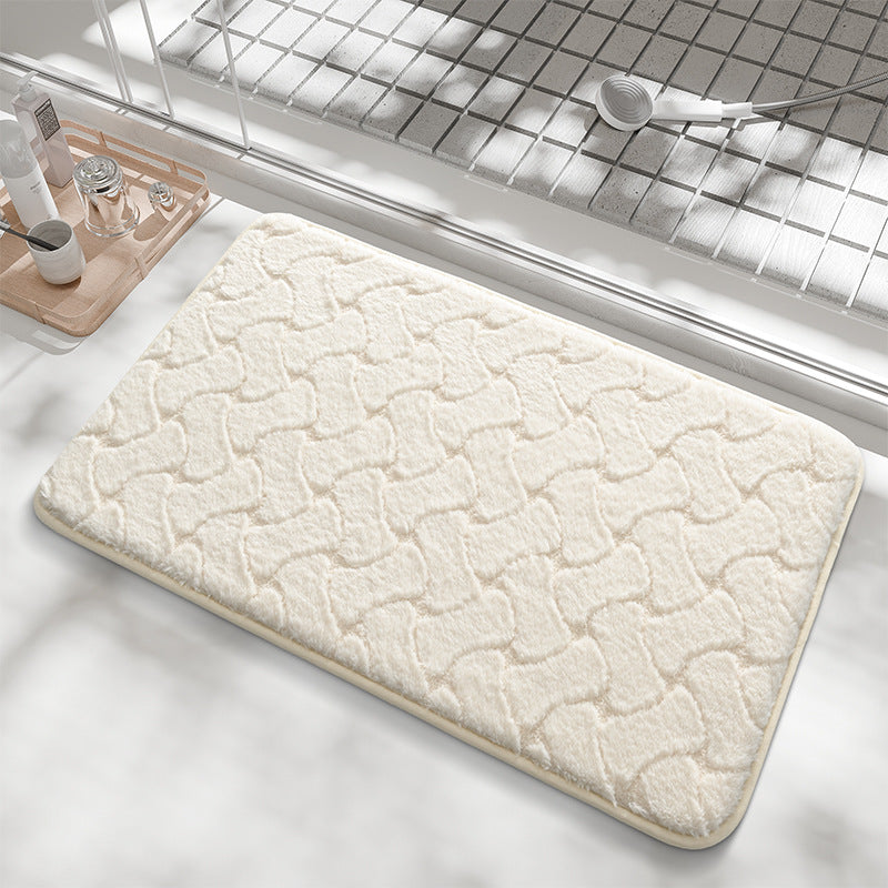 Texturierten rutschfesten Badteppich