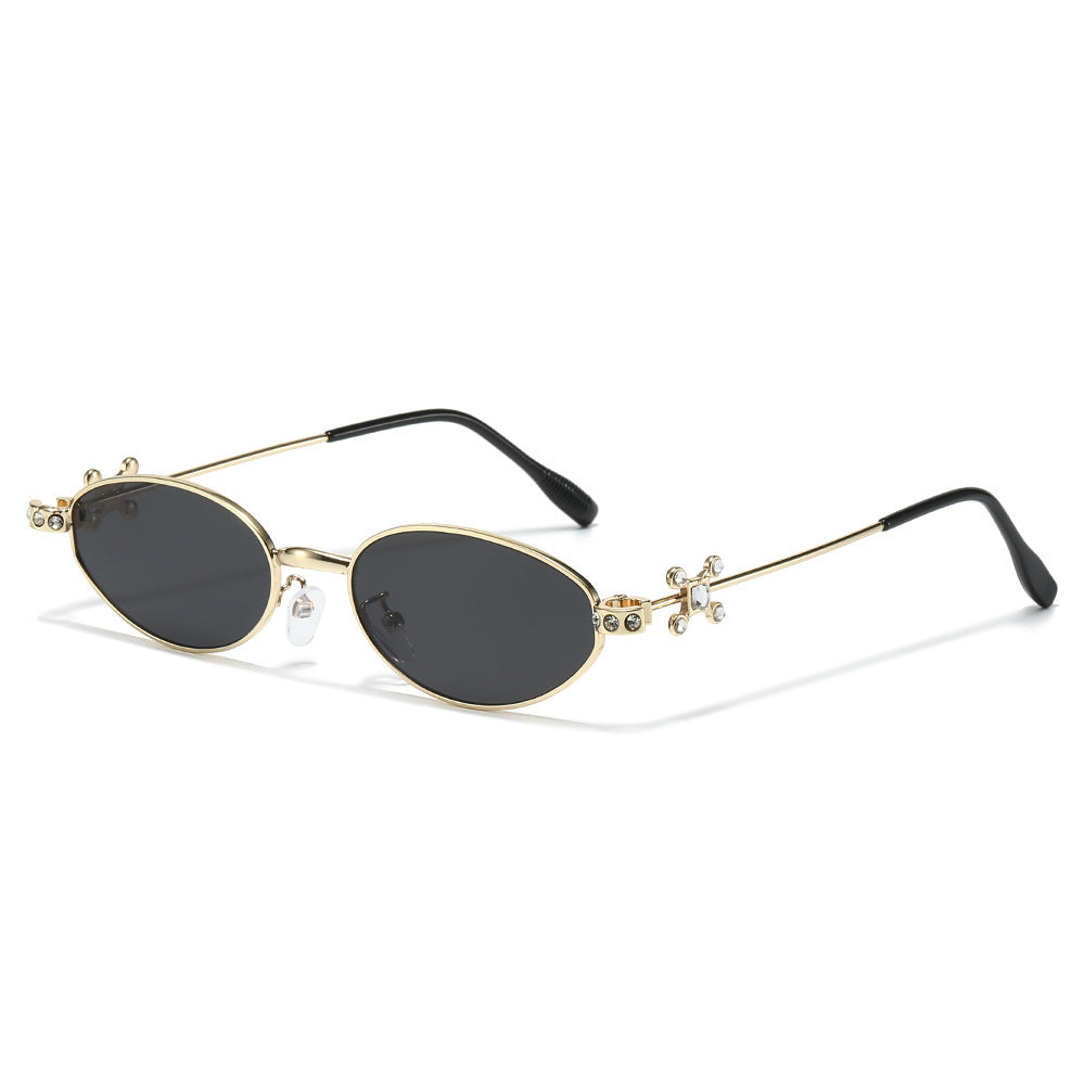 Elegante mit Strass verzierten Cateye-Sonnenbrille Brehn
