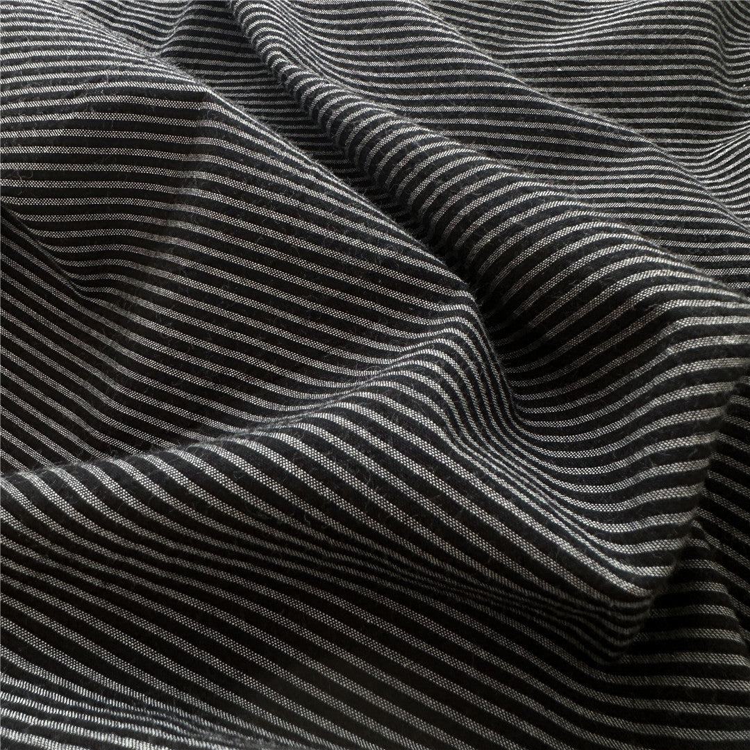 Pinstripen Brust Mikrofaser Bettbezug und Kissenbezug Set