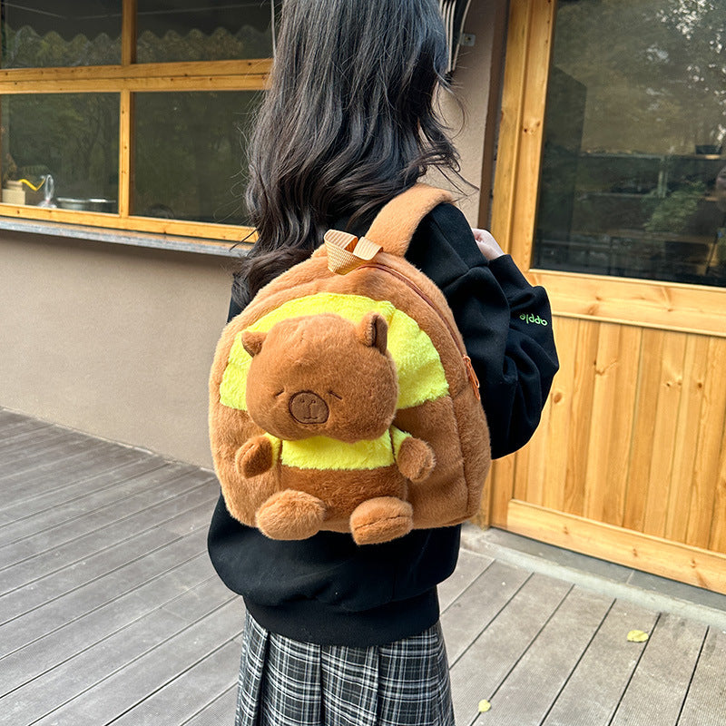Plüsch Rucksack mit Tierischem Kuschelmotiv Brehn