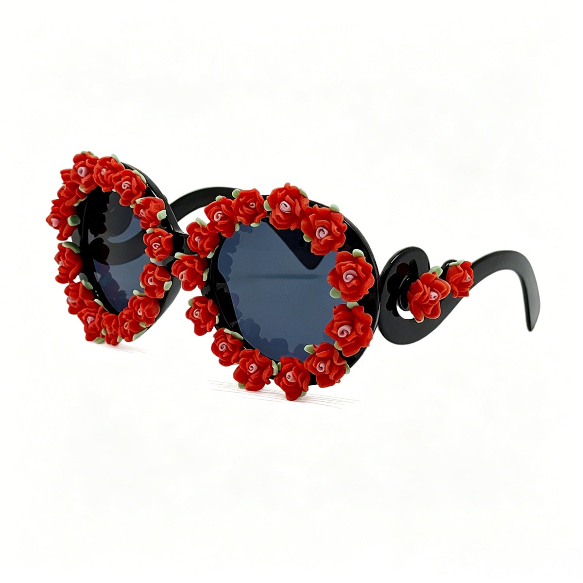 Damen Sonnenbrille mit floralem Design und einzigartigen Rahmenakzenten Brehn