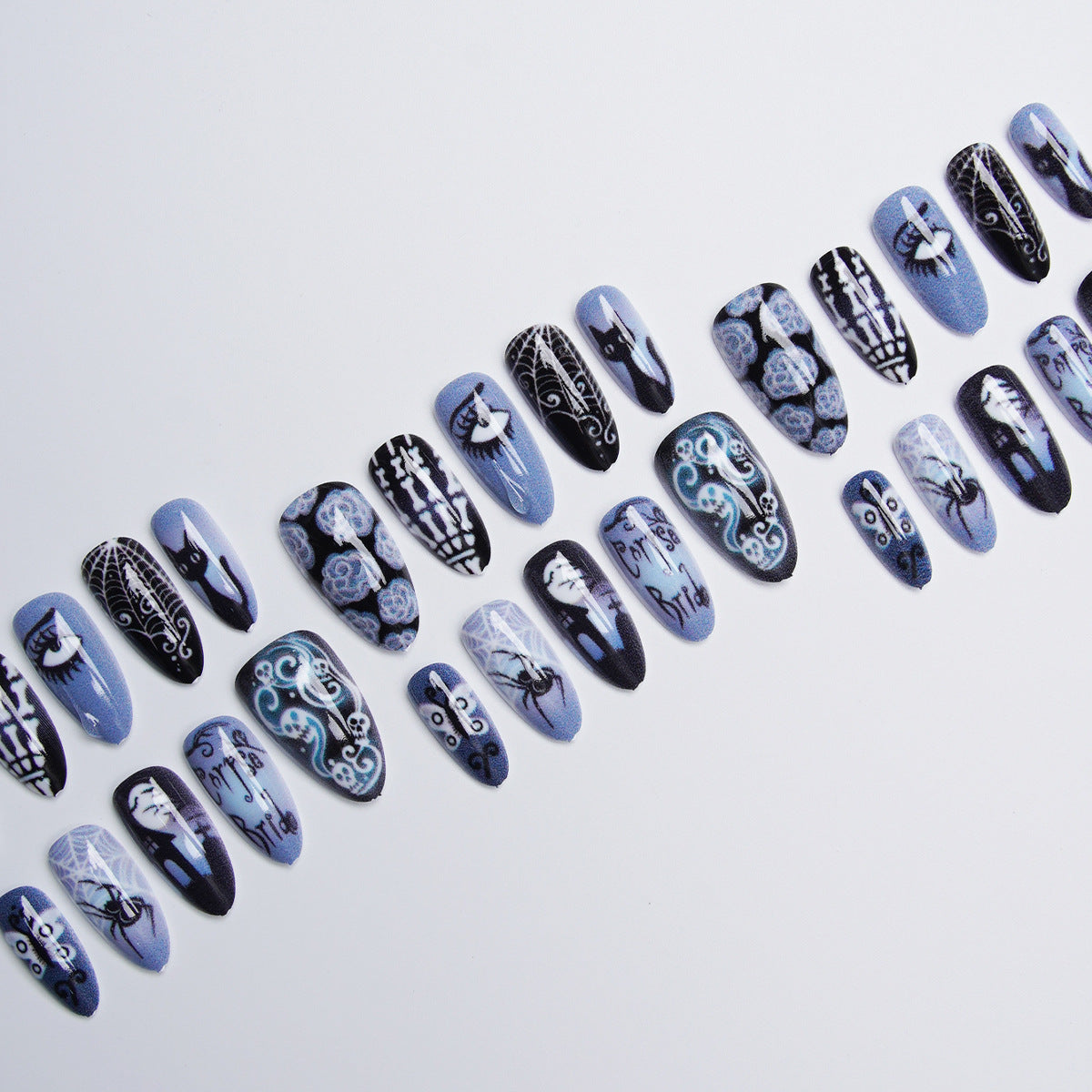 Kunstnagelset mit kreativen Motiven Brehn