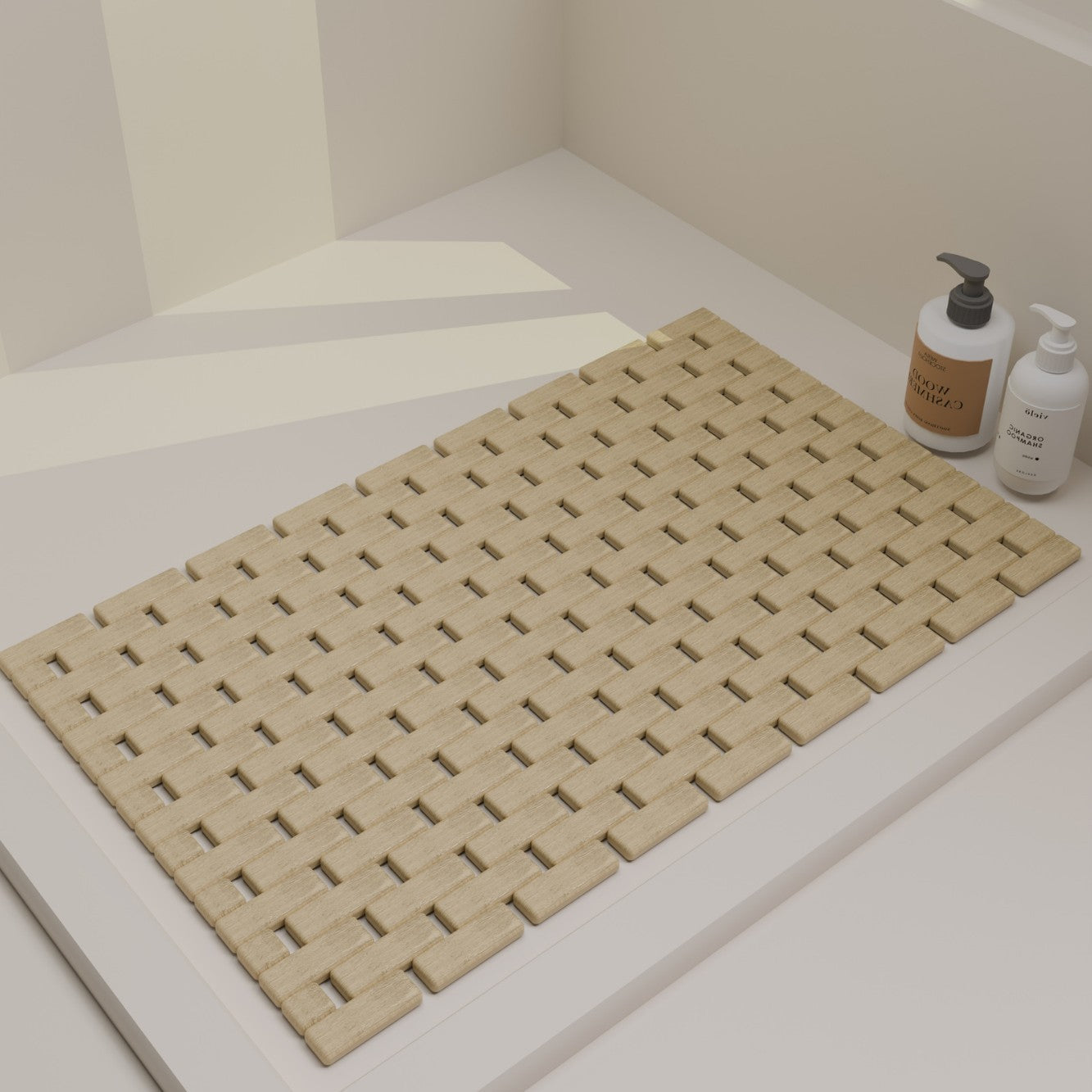 Stylische gewebte Badmatte Brehn
