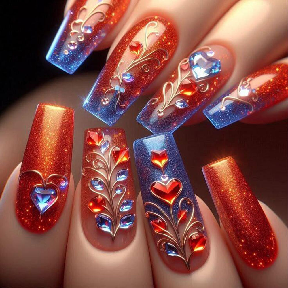 Elegante Kunstnagelverzierung Brehn