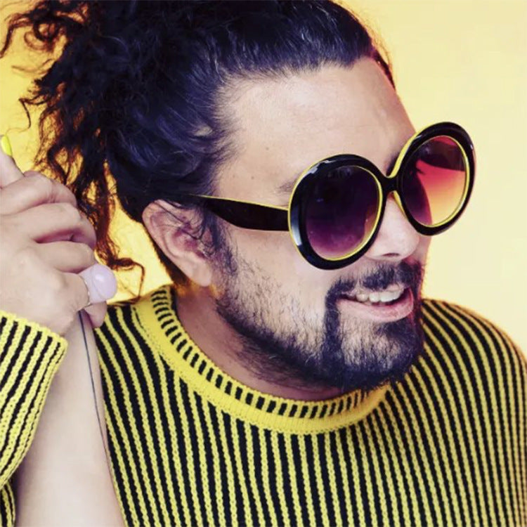 Damen modische Sonnenbrille mit großem Rahmen und UV-Schutz Brehn