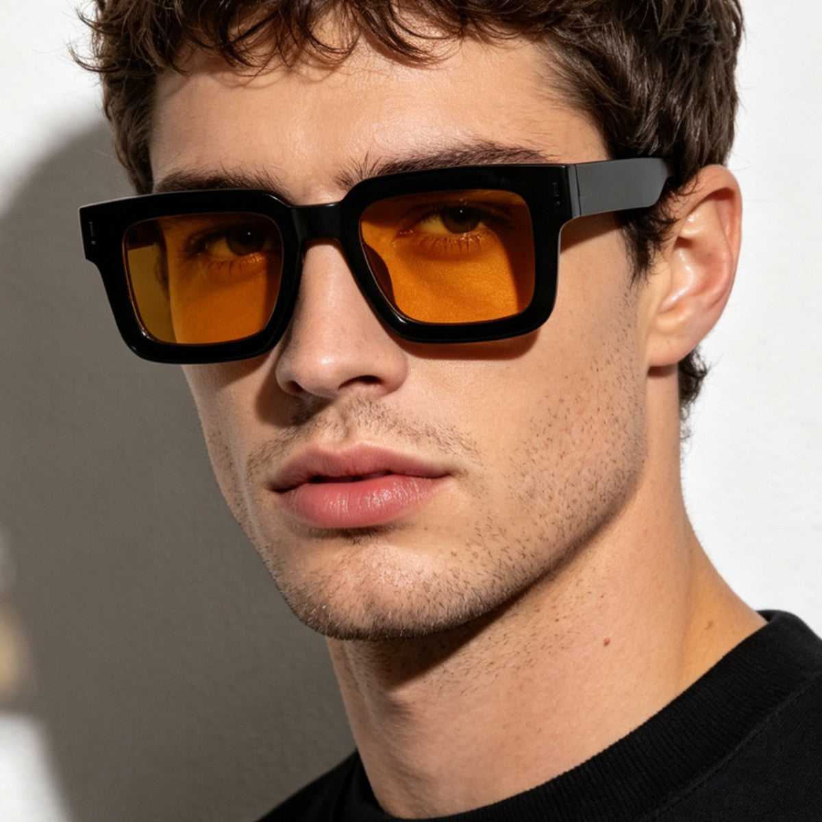 Damen modische quadratische Sonnenbrille mit hochwertigem Rahmendesign Brehn