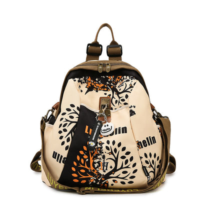 Künstlerischer Mehrfach-Taschen Sling-Rucksack Brehn