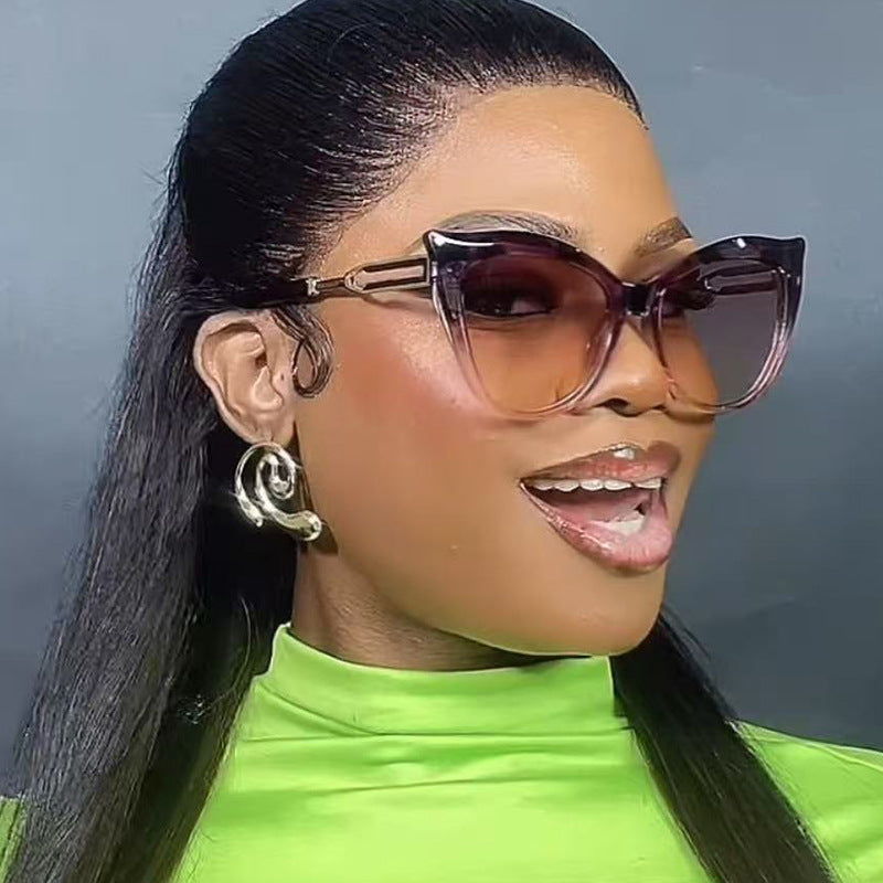 Damen cat-eye Brille mit elegantem Metallrahmen Brehn
