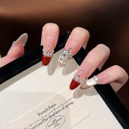Künstlerische Glamour Press-On Nagelverlängerungen Brehn