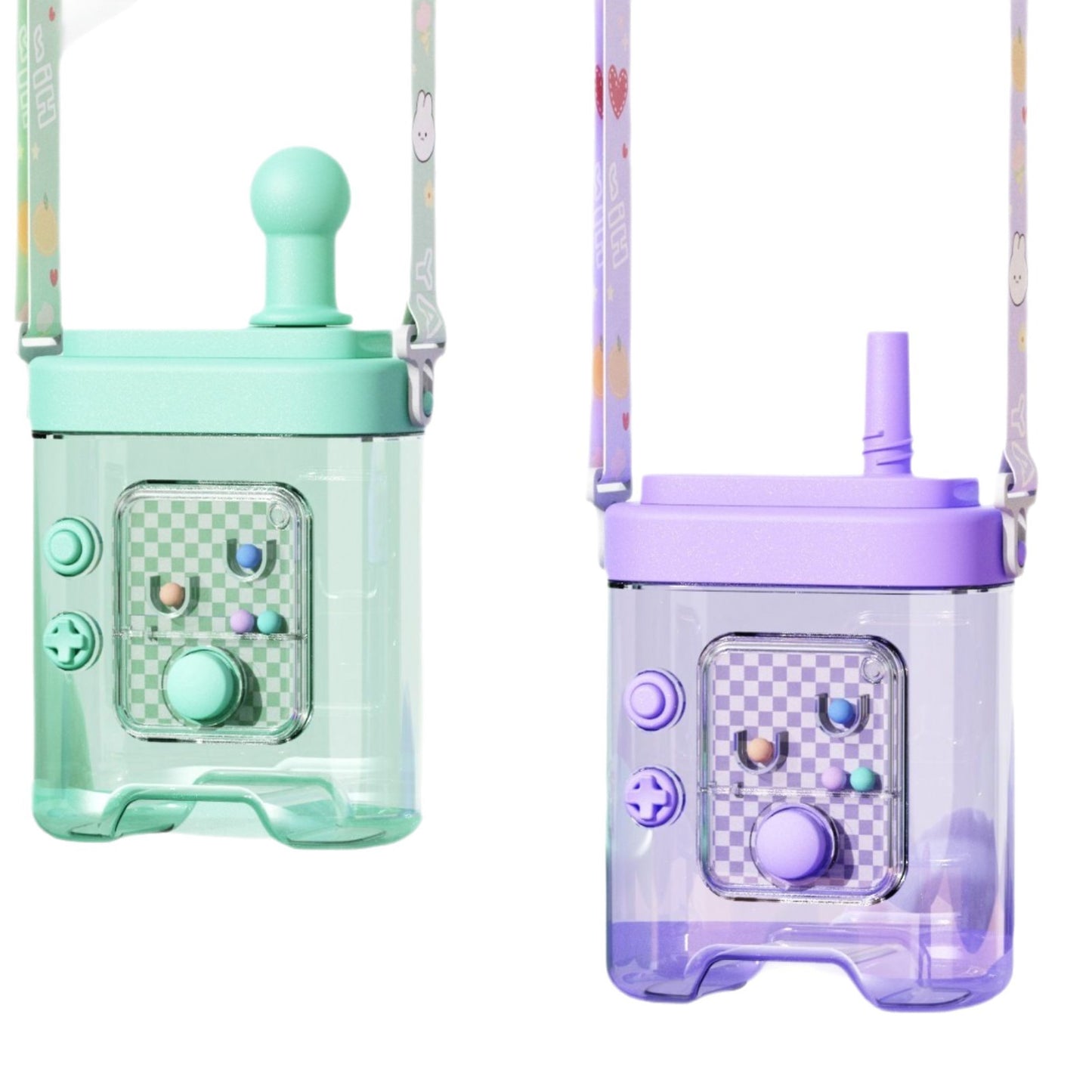 Damen kreative Wasserflasche mit abnehmbarem Schultergurt Brehn