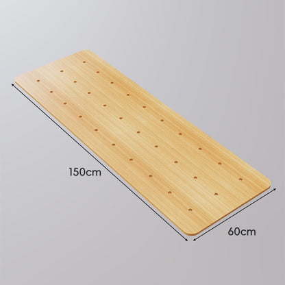 Große perforierte Bambusregalplatte mit belüftetem Lattendesign