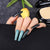 Kunstnagelset mit Glitzer und eleganten Übergängen Brehn
