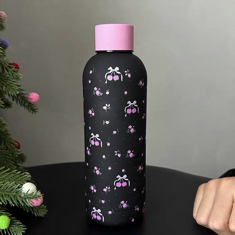 Damen Isolierflasche mit niedlichem Motiv und sicherem Verschluss Brehn