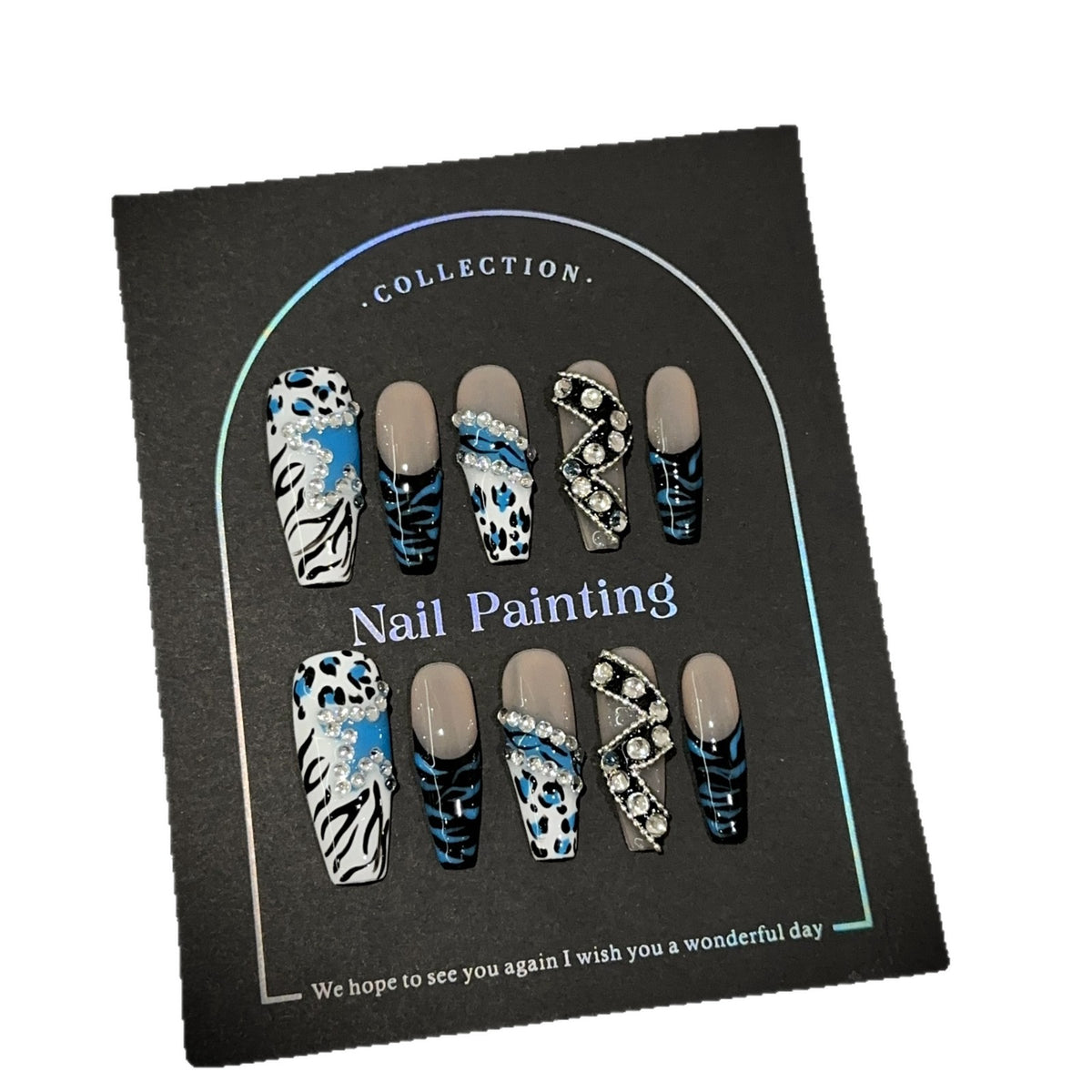 Elegantes Press-On-Nagelkunst-Set