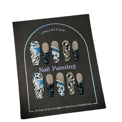 Elegantes Press-On-Nagelkunst-Set