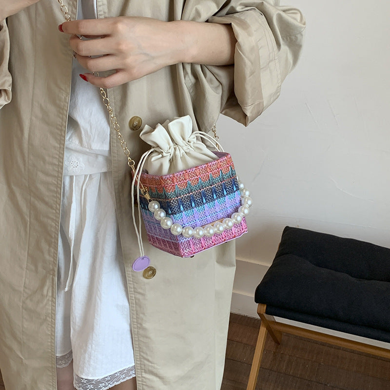 Charmante Mini Kordelzug Schultertasche Brehn