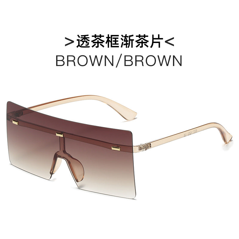 Damen futuristische Oversized-Sonnenbrille Brehn