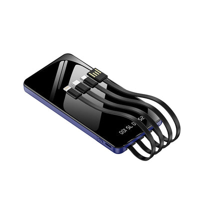 Multifunktionale Powerbank mit Integriertem Kabelsystem Brehn