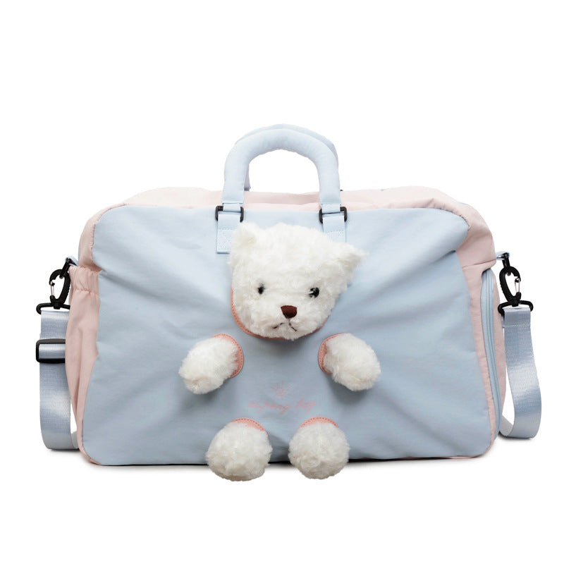 Adorbles Plüschspielzeug-integrierte Reisetasche