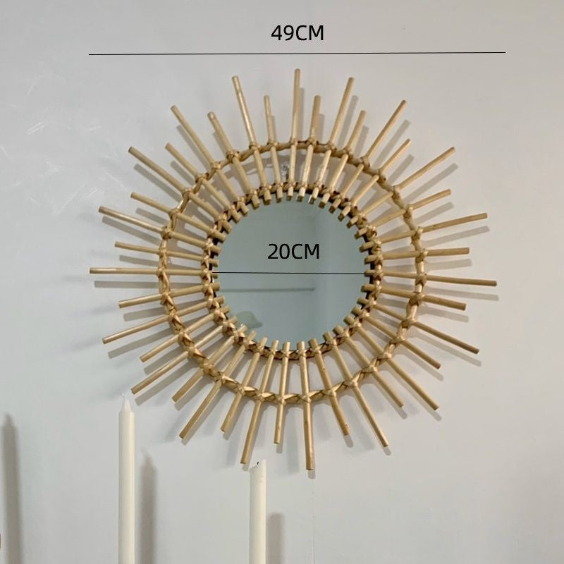 Wandspiegel mit Korbgeflecht Brehn