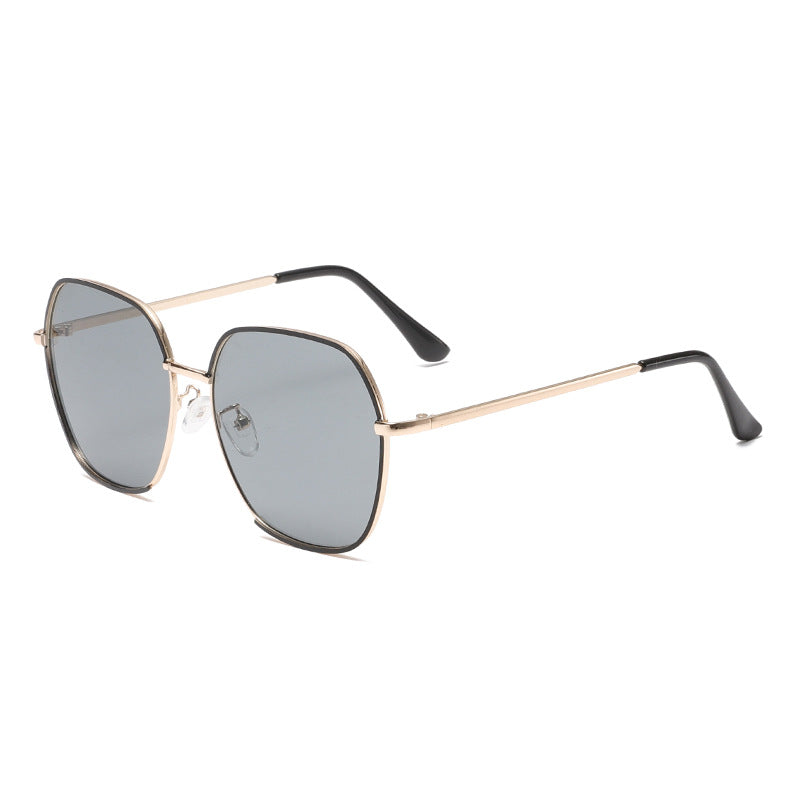 Damen Elegante oversized Sonnenbrille mit hochwertigem Metallrahmen und UV-Schutz Brehn