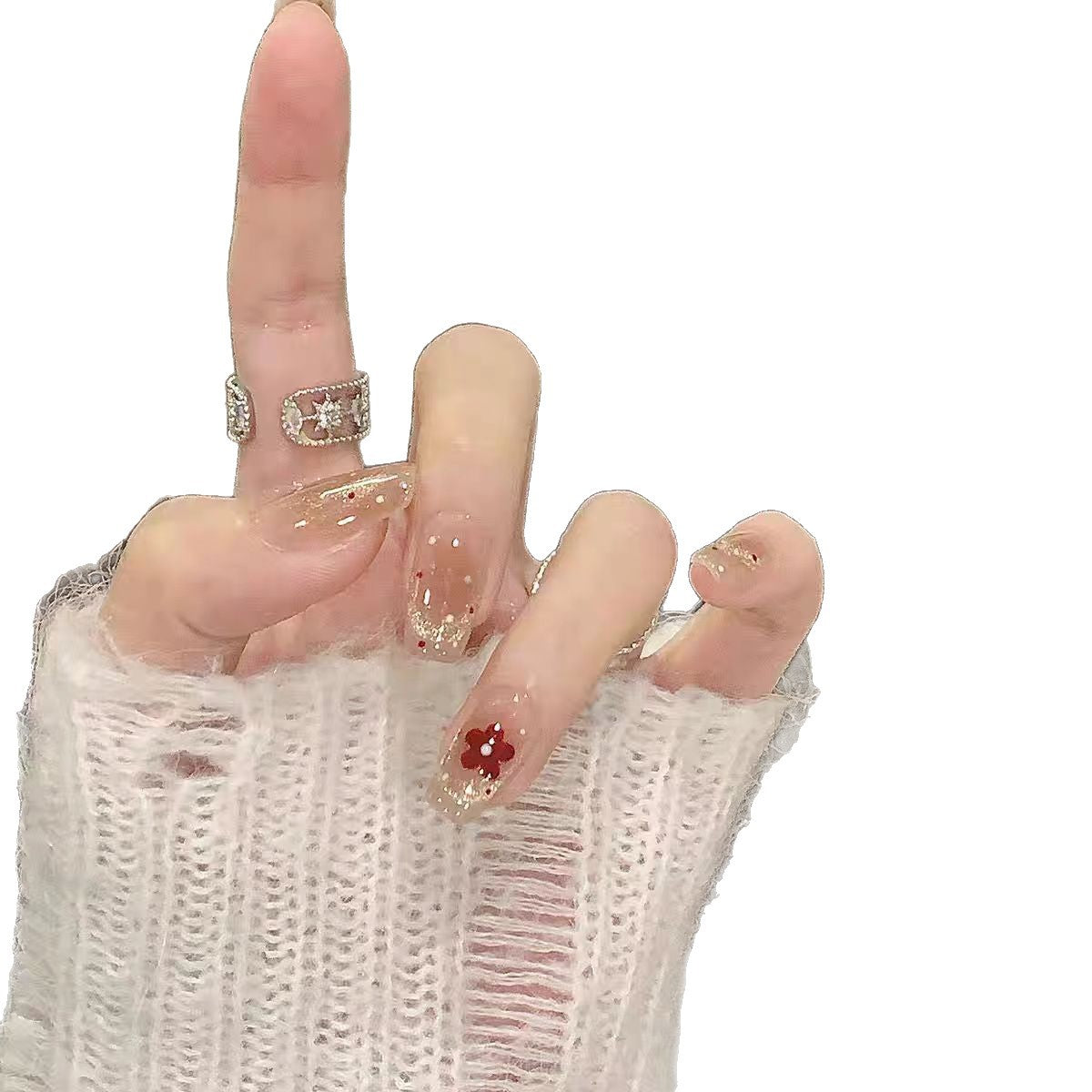 Dekoratives Press-On Nagelkunst Set Brehn