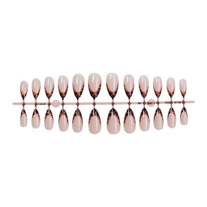 Stylisches Acryl French Tip Press-On Nagel Set Brehn