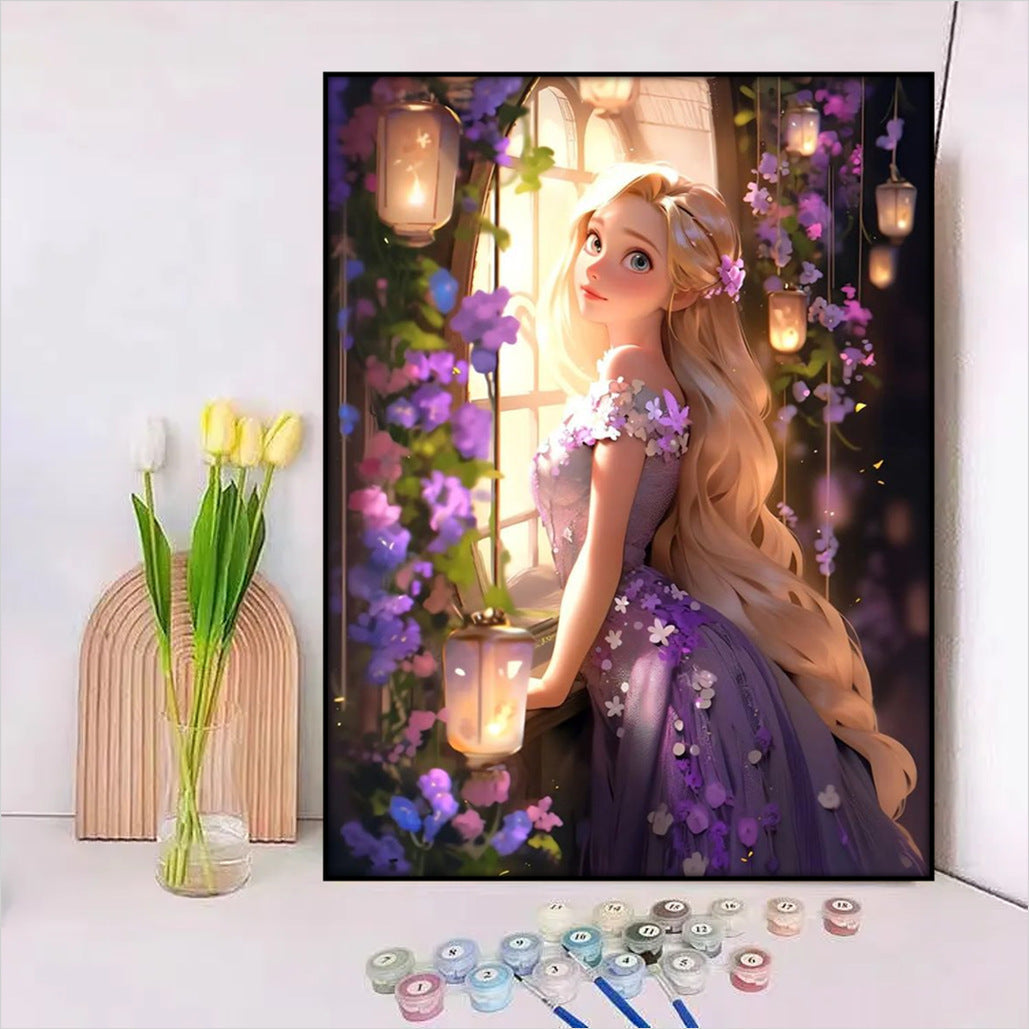 Disney-Inspiriertes DIY Malen nach Zahlen Leinwand-Kit Brehn