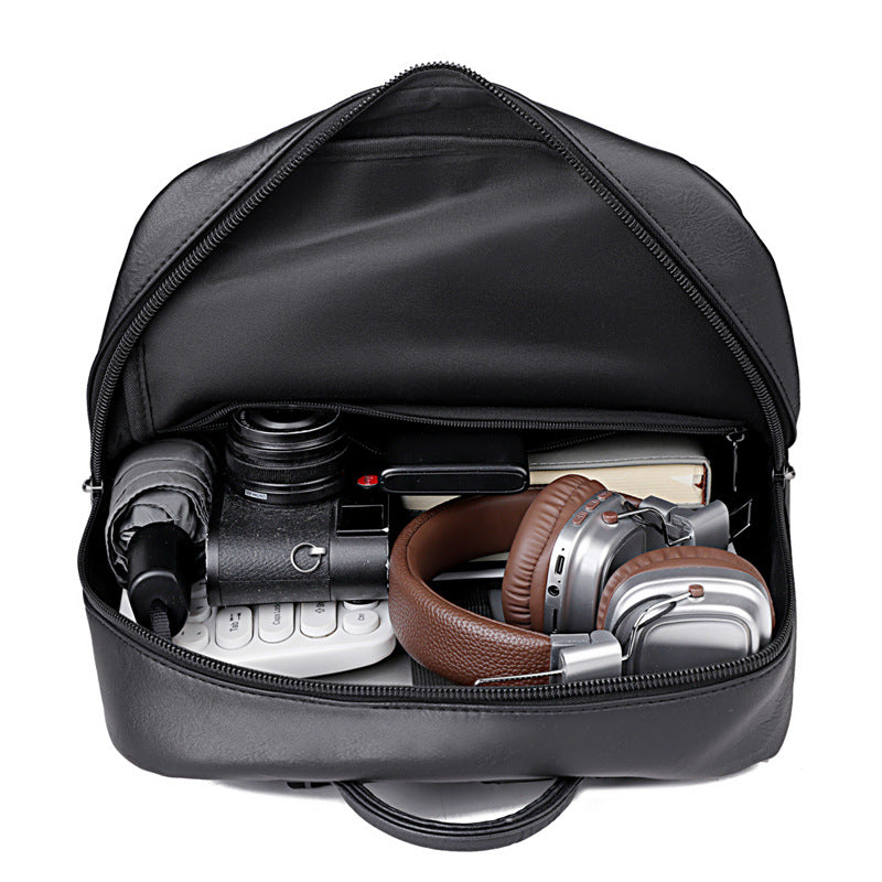 Rucksack Aus Hochwertigem Kunstleder mit Viel Stauraum und Ergonomischem Design Brehn