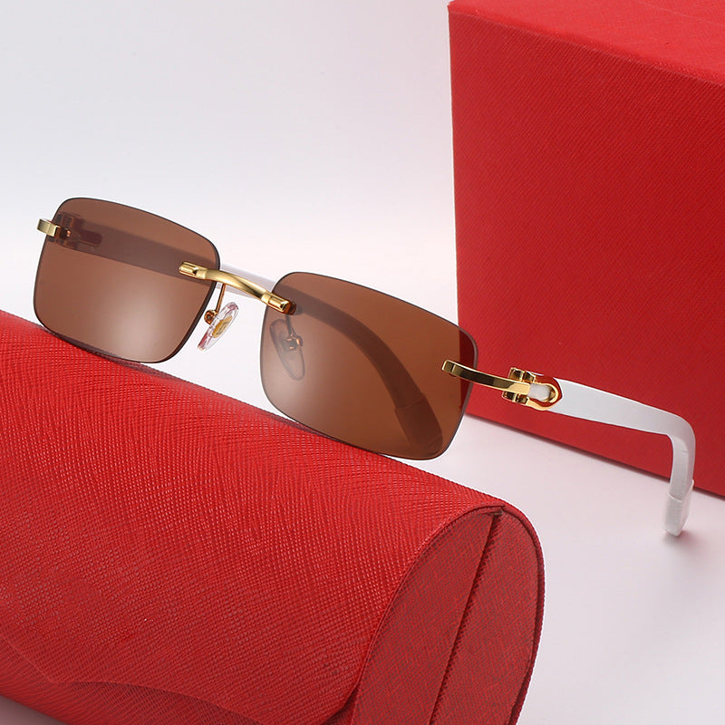 Damen rechteckige Designer-Sonnenbrille Brehn