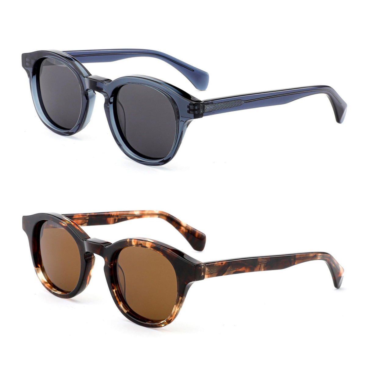 Damen modische Sonnenbrille im stilvollen Rundrahmen Brehn