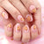 Verspielte Pizza Herz Press-On Nagelkunst Brehn