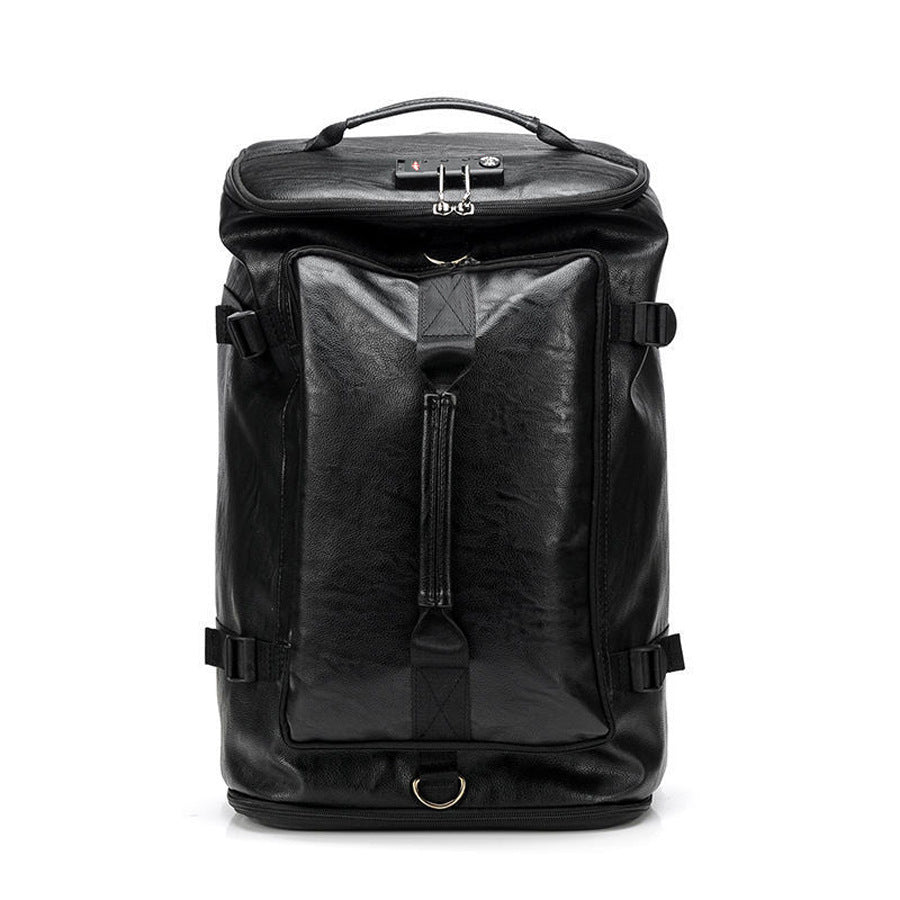 Premium Leder Rolltop Rucksack